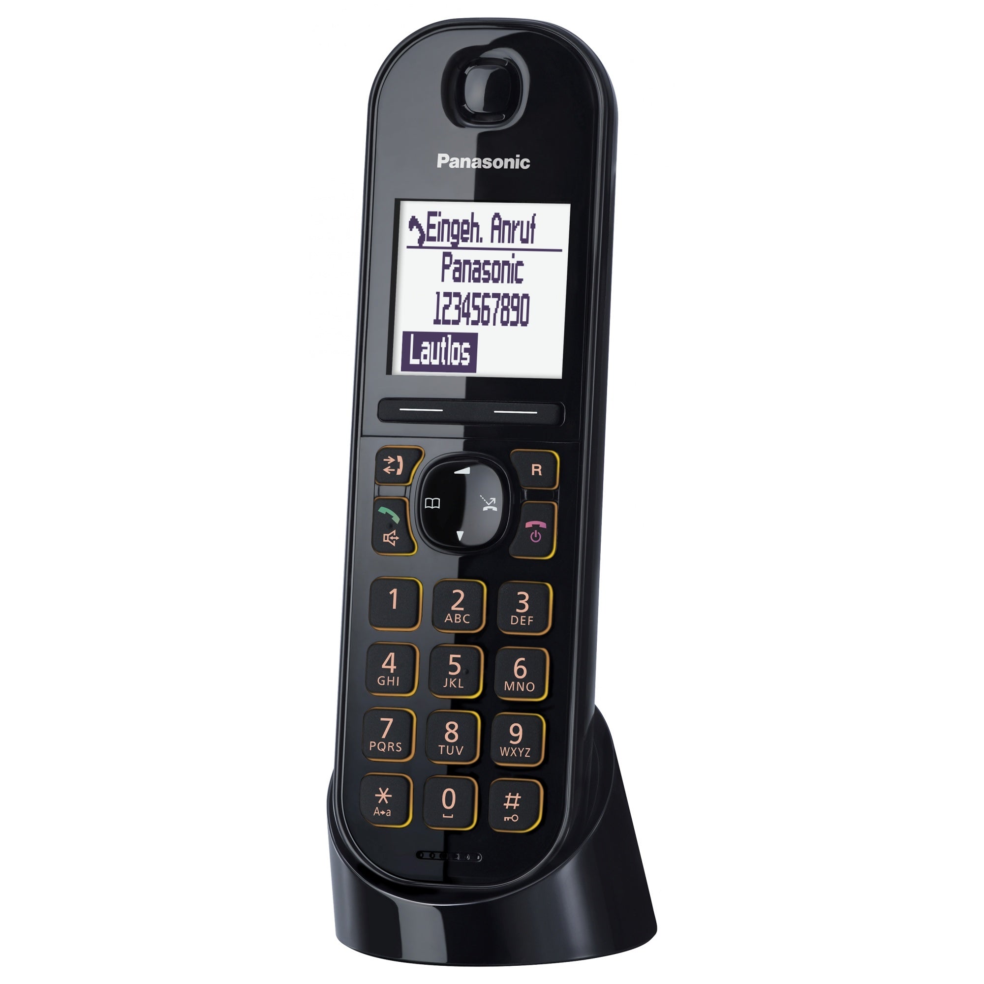 Panasonic IP Schnurlostelefon mit CAT-iq KX-TGQ200GB - schwarz Panasonic IP Schnurlostelefon mit CAT-iq KX-TGQ200GB - schwarz